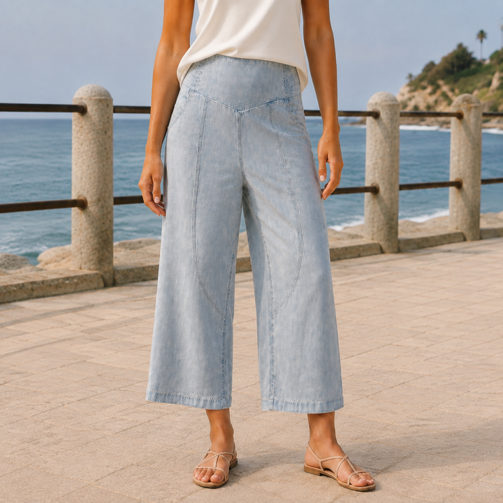 Meredith-Elise Sculpted Wide Leg Pants