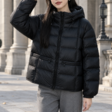 Thalia-Pearl Quilted Jacket - Black