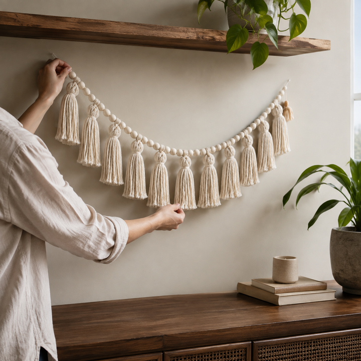 Mason Beaded Tassel Garland