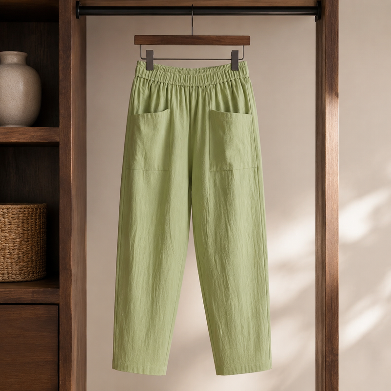Elowen-Grace Relaxed Pants - Green