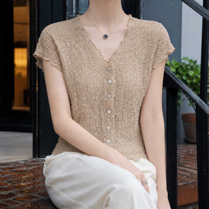 Mabel-June Pleated Cardigan