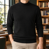 Austin Mock Neck Sweater - Black