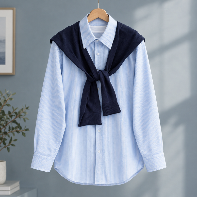Knox Striped Shirt - Blue