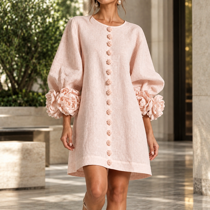 Lucinda Floral Cuff Dress