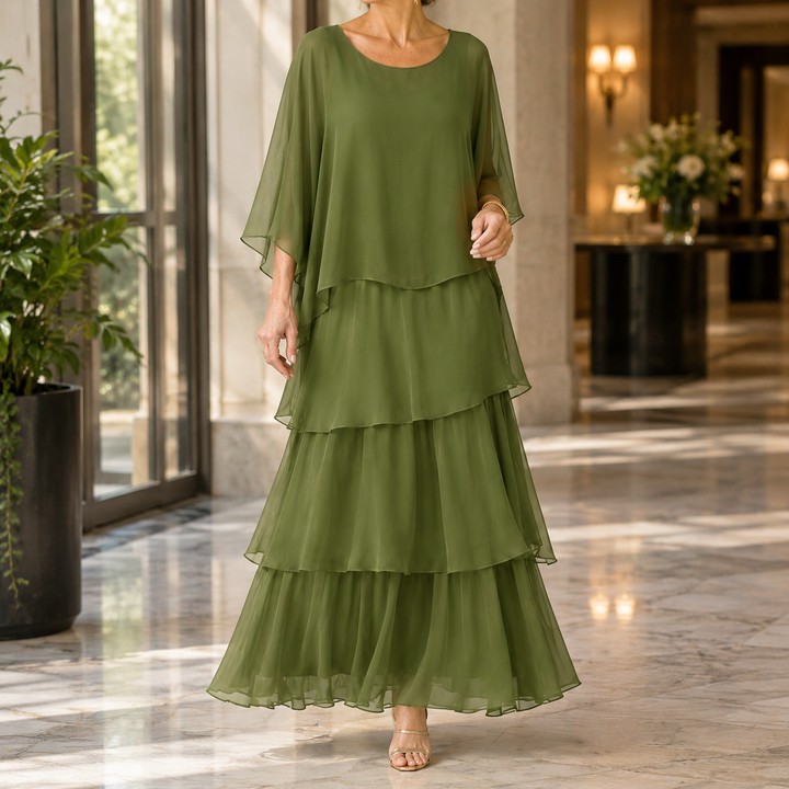 Theodora-Eve Layered Maxi Dress
