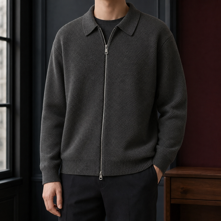 Romano Zip Cardigan