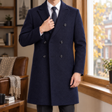 Marco Double Breasted Coat - Navy