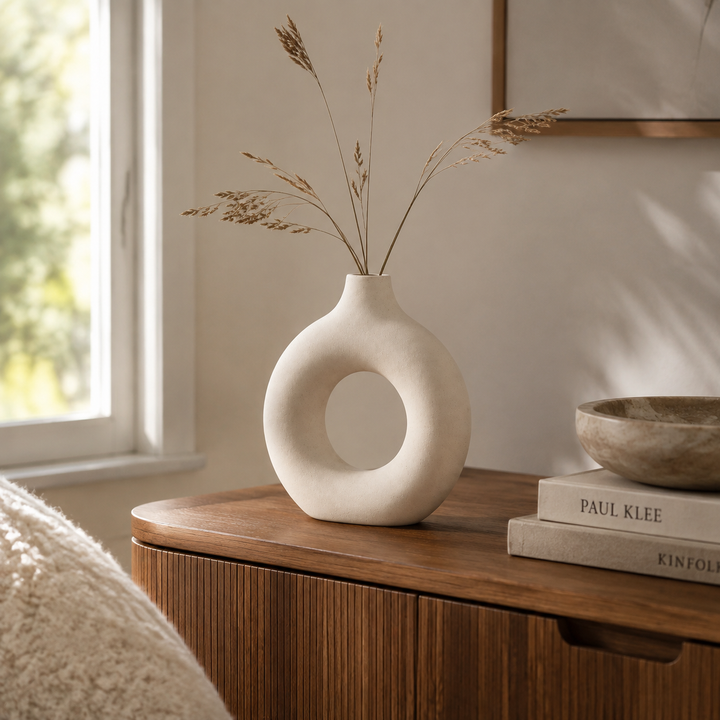 Greystone Sculptural Ring Vase