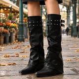 Cortina-Napoli Buckle Boots - Black