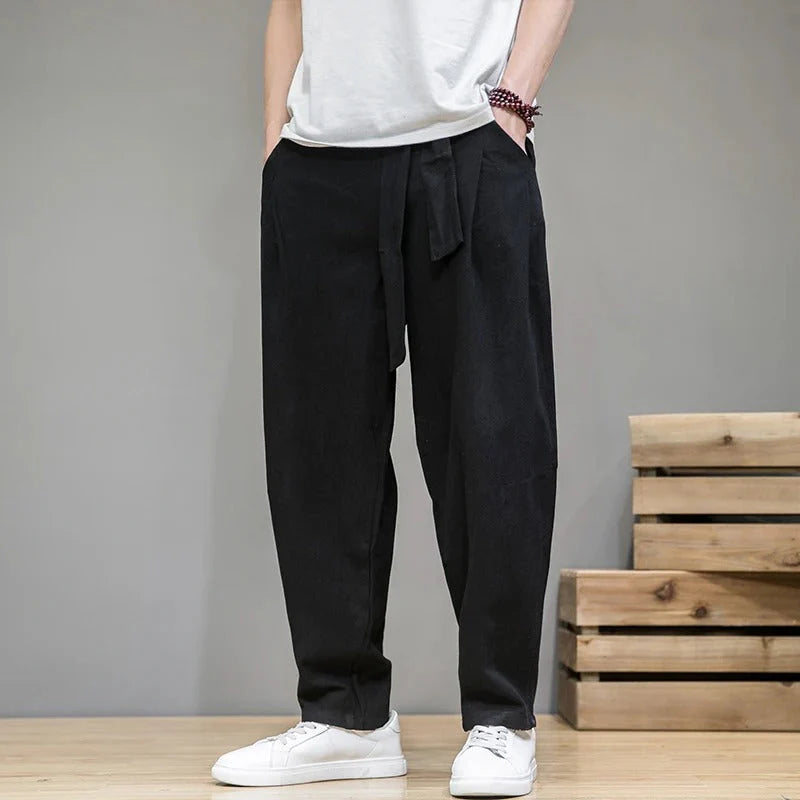 Valence Drawstring Pants - Black