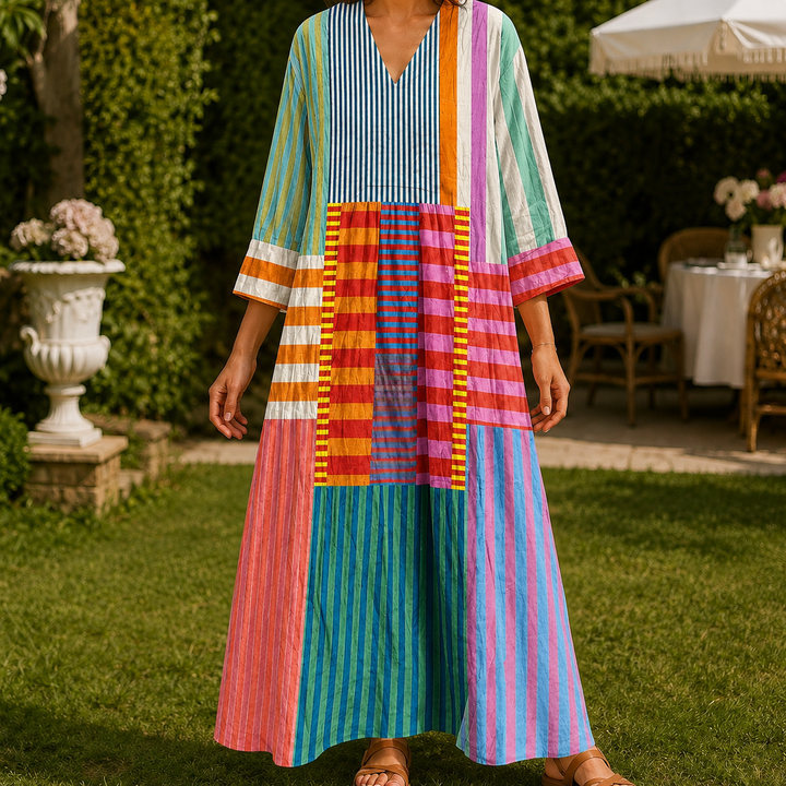 April Patchwork Dress