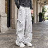 Dorian Wide-Leg Pants - Light Gray