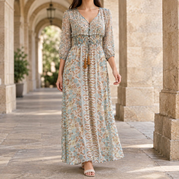 Antonia-Skye Printed Maxi Dress