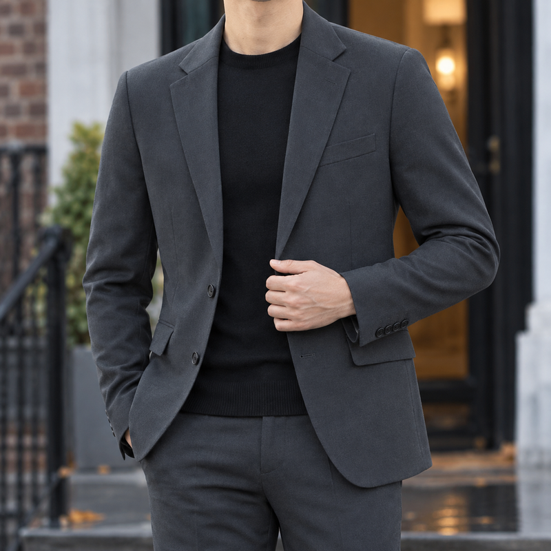 Hudson Slim Blazer - Dark Gray