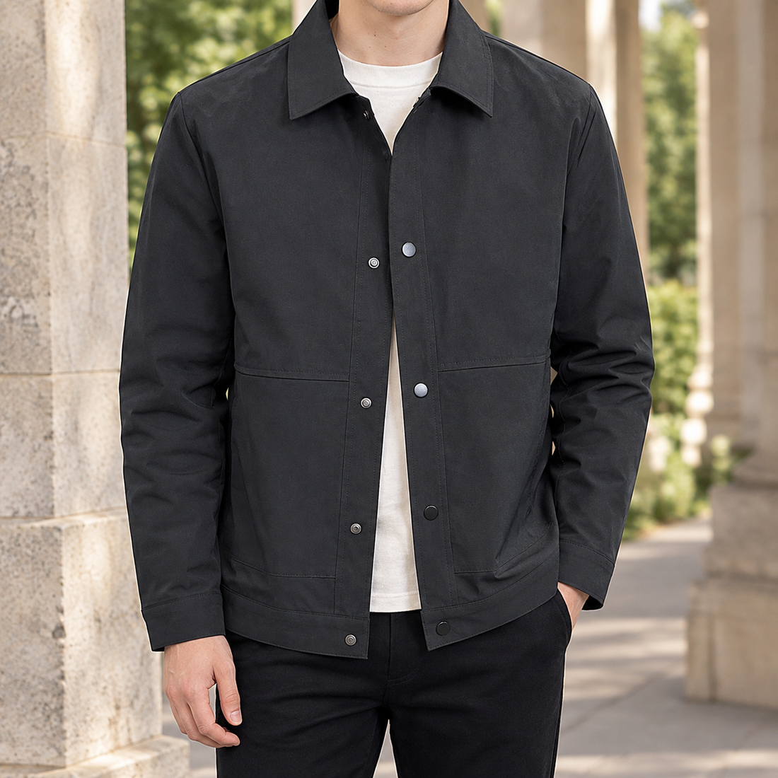 Oliver Utility Jacket - Black
