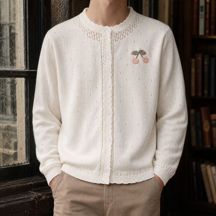 Caleb Pointelle Cardigan
