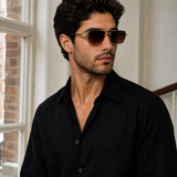 Orson Rimless Sunglasses - Brown