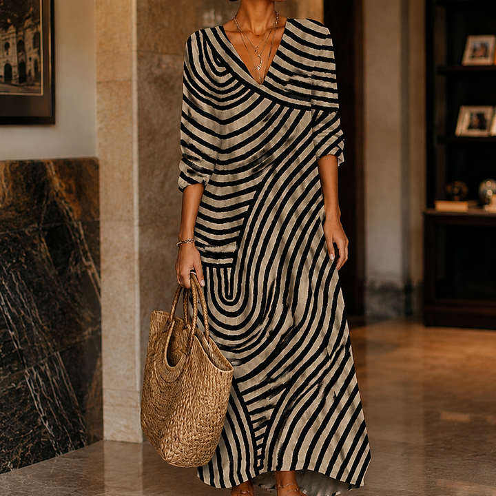 Stella-Rose Abstract Midi Dress