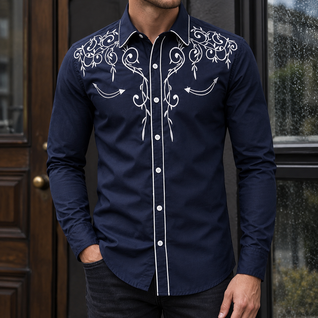 Nicholas Vine Shirt - Blue