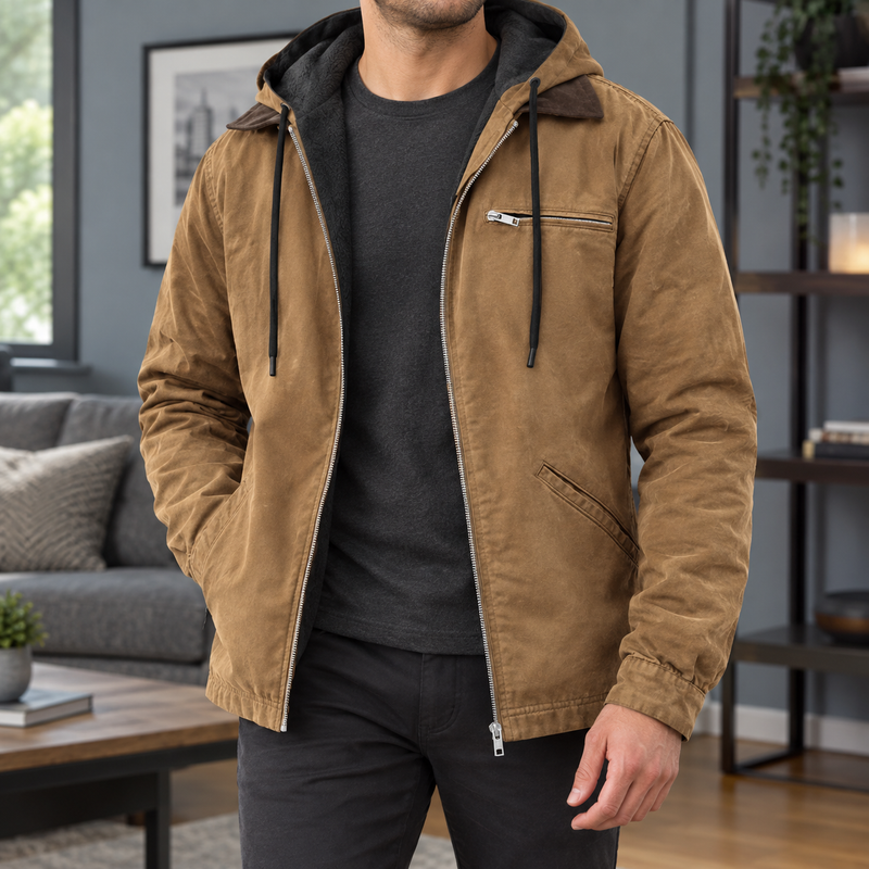 Florian Hooded Jacket - Camel