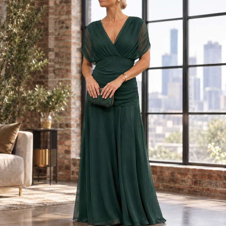 Colette-Louise Draped Maxi Dress