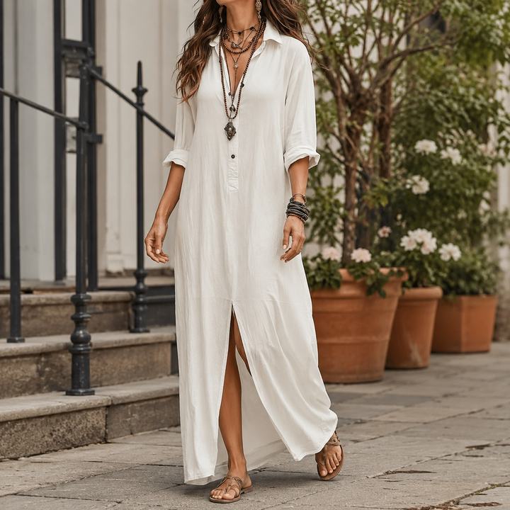 Marcella Maxi Shirt Dress
