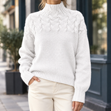 Paloma-Marie Cable Knit Sweater - White