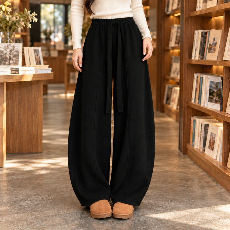 Beatrix-Jane Curved Pants - Black