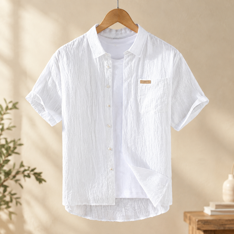 Florian Linen Shirt - White