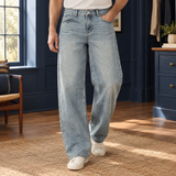 Oliver Wide-Leg Jeans - Light Blue