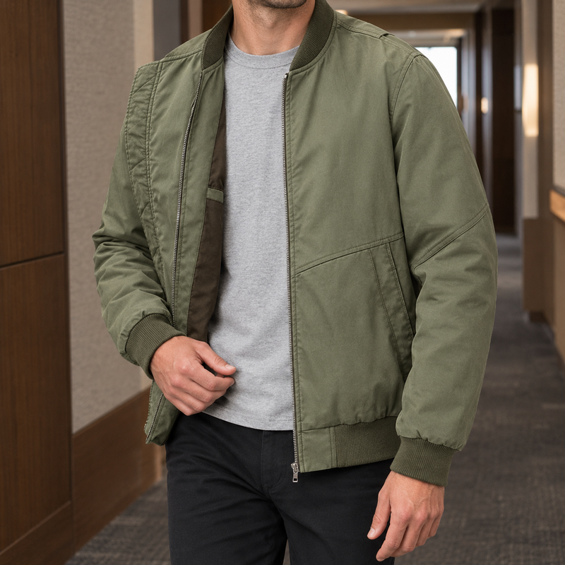 Vaughn Bomber Jacket - Army Green