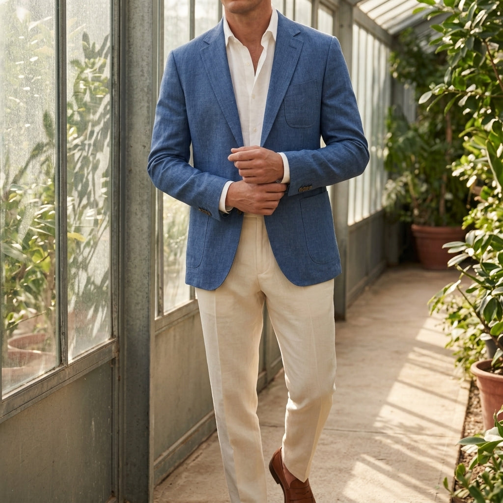 Sterling Relaxed Blazer - Blue