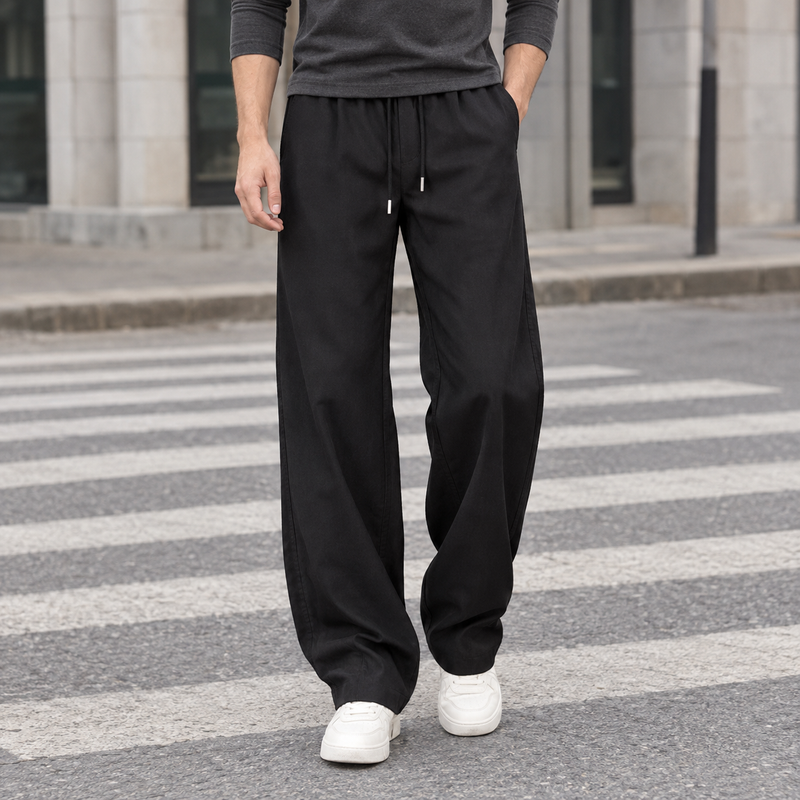 Mason Wide Leg Pants - Black