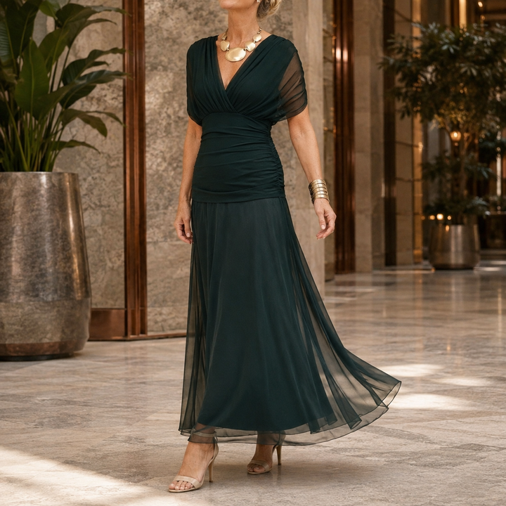 Lydia-Hope Wrap Maxi Dress