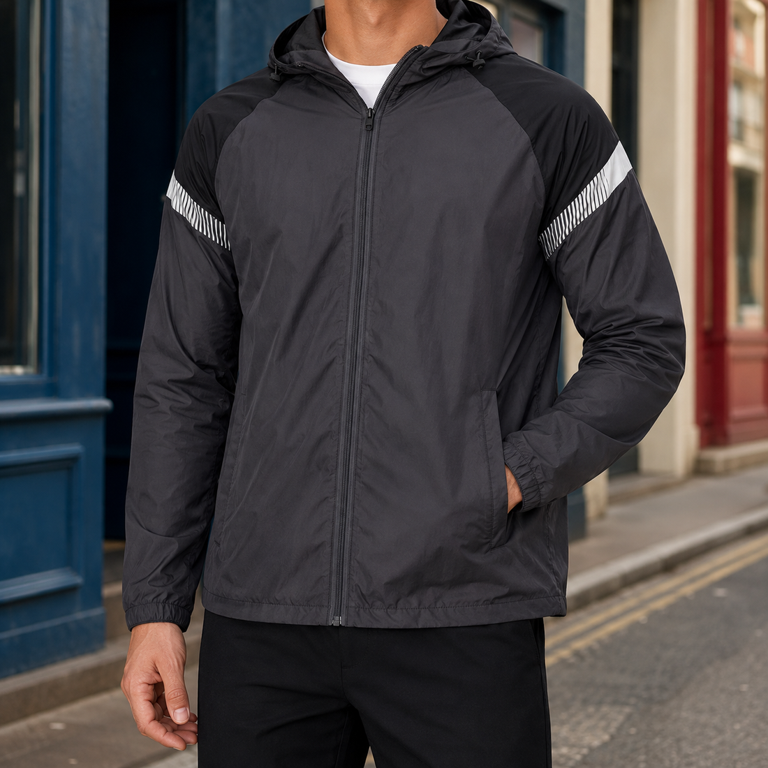 Brannock Hooded Jacket - Dark Gray