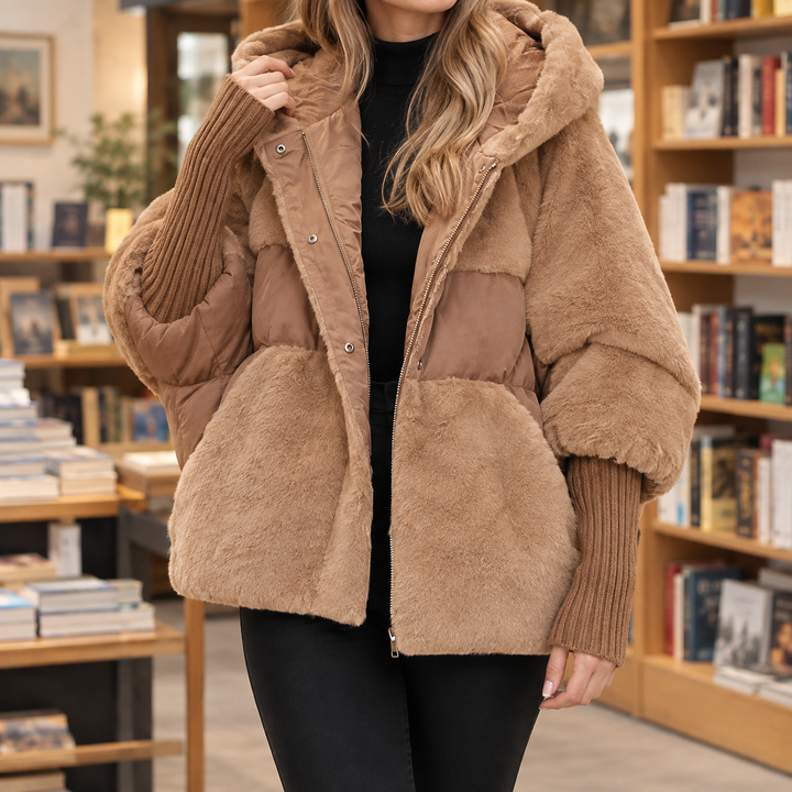 Ilaria-Kate Plush Panel Jacket