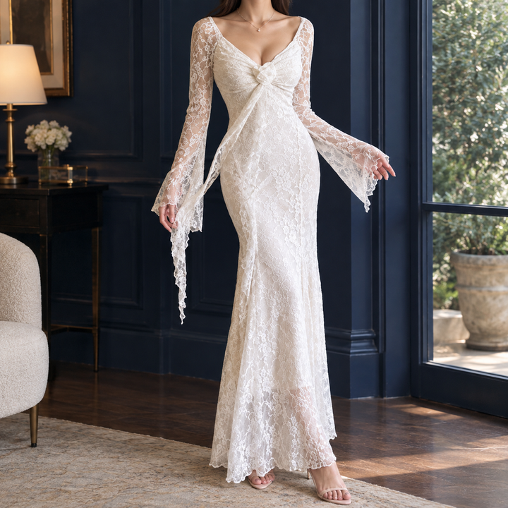 Natalie-Sage Lace Dress
