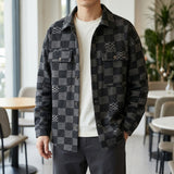 Conrad Check Jacket - Black