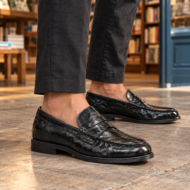 Baldini-Parma Leather Loafers