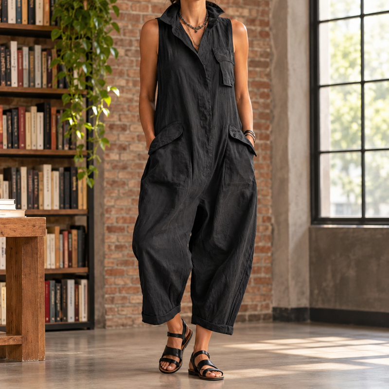 Shannon-Jade Utility Jumpsuit - Black