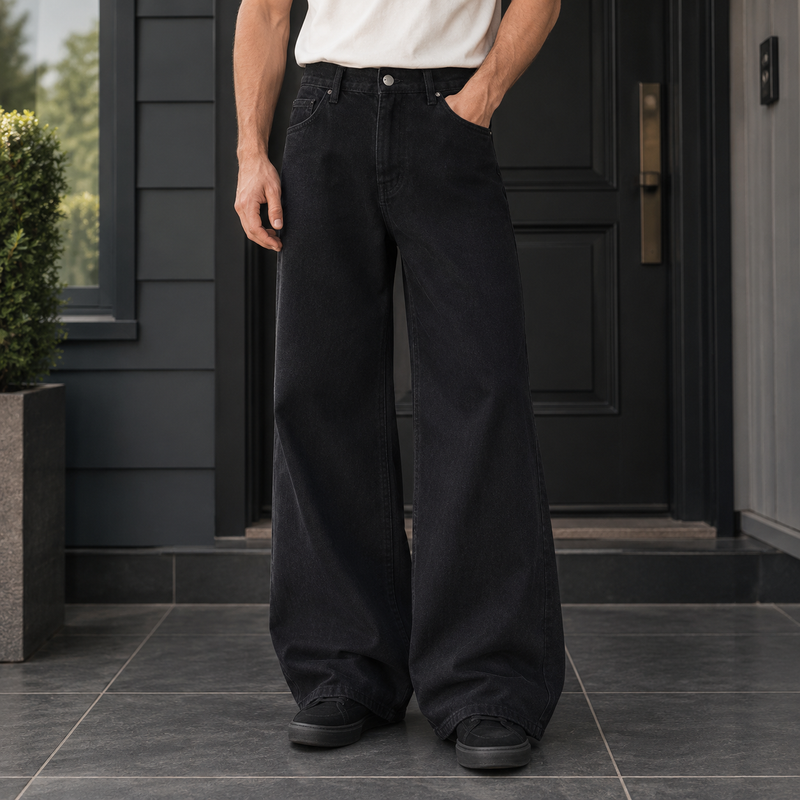 Blake Wide Leg Jeans - Black