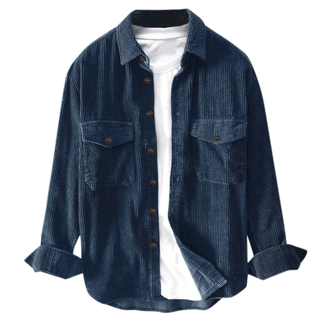 Luciano Corduroy Shirt - Navy
