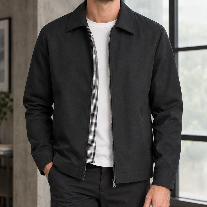 Marco Zip Jacket - Black