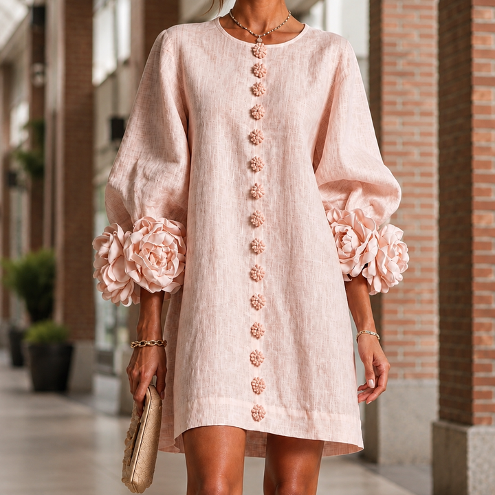 Elise Floral Cuff Dress