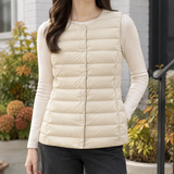 Isabeau-Pearl Cashmere Vest - Beige