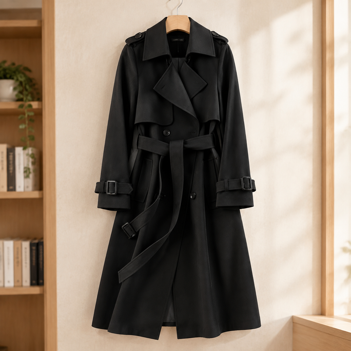 Salome-Sage Belted Trench Jacket