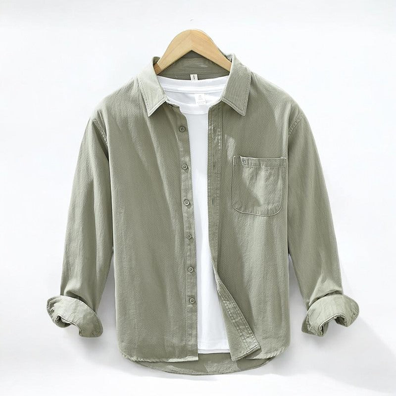 Marbella Textured Shirt - Sage