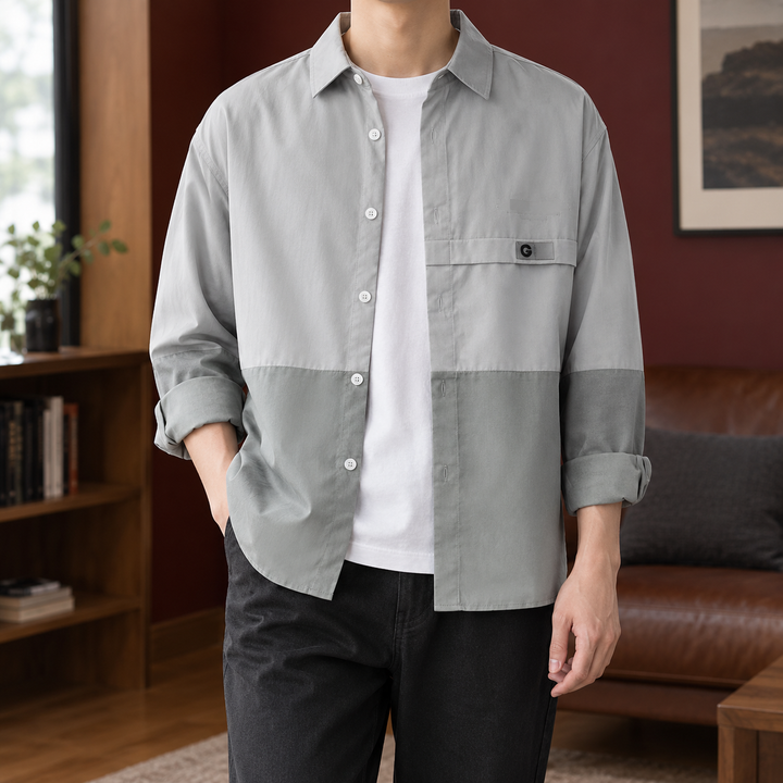 Laurence Color Block Overshirt