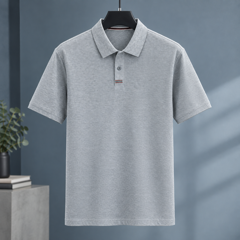 Dario Cotton Polo - Gray