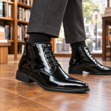 Pignatelli-Rimini Patent Boots - Black
